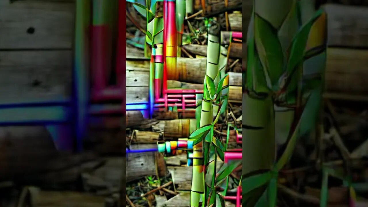 PAINTING -- bamboo colorful #shorts #art #painting