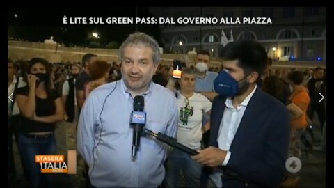 Claudio Borghi Aquilini Manifestazione No GreenPass #manif28luglio