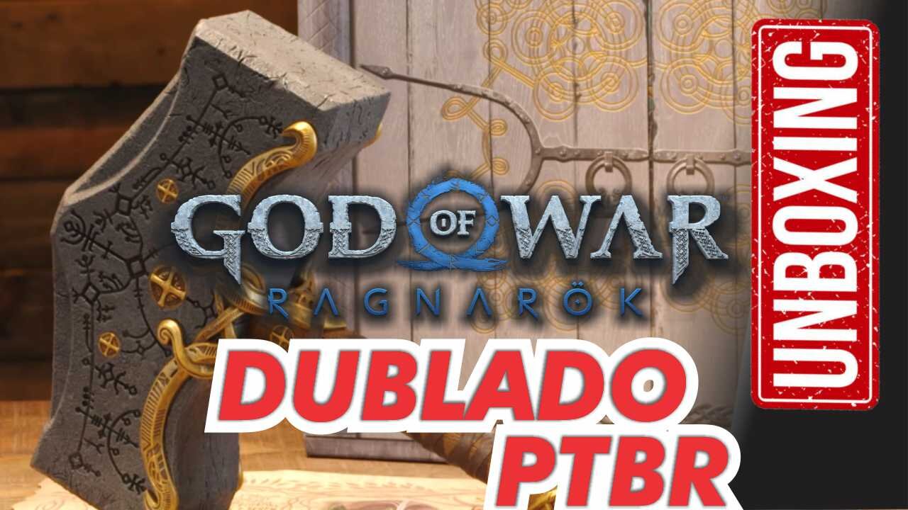 God of War RAGNAROK unboxing da linda e incrível edição de colecionador DUBLADO EM PORTUGUES