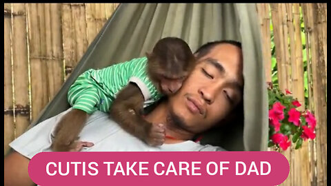 PRETTY CUTIS TAKES CARE OF DAD