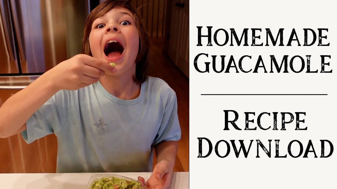 How to Make Homemade Guacamole | Cooking with Kids | Large Family Style