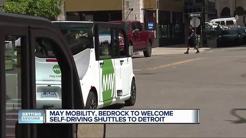 May Mobility, Bedrock to welcome autonomous shuttles to Detroit