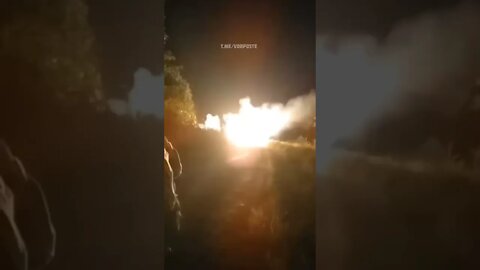 Russian MLRS in action by Kherson - Oct 11