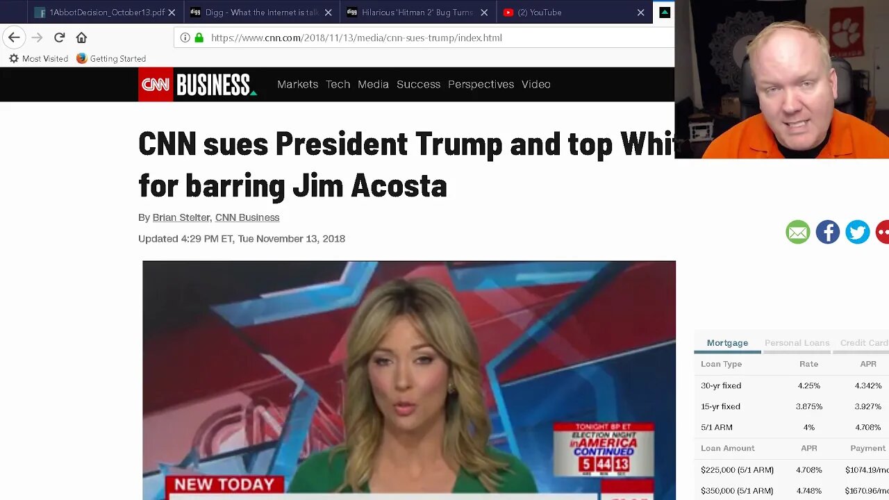 Jim Acosta / CNN is not part of the 1st amendment's "press"
