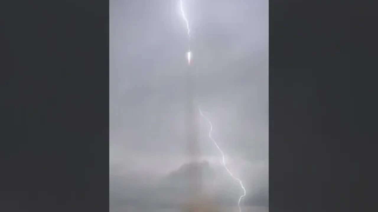 Lightning Strike Doesn’t slow this Rocket