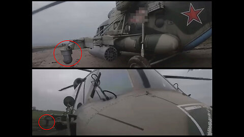 Russian Mi-17 helicopter equipped with Russian Vitebsk L370 DIRCM system