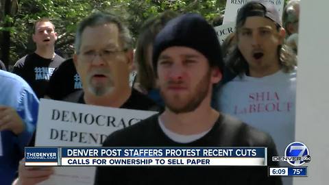 'That's our blood:' Denver Post reporters, staff members rally against corporate owner