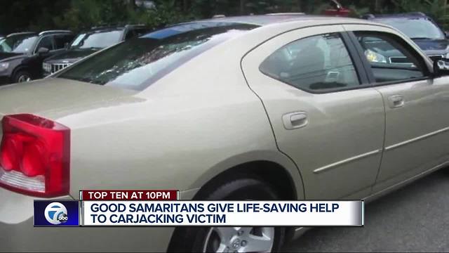 Good Samaritans give life saving help to carjacking victim