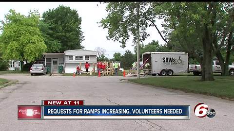 Servants at Work builds free wheelchair ramps for people who are physically and financially in need