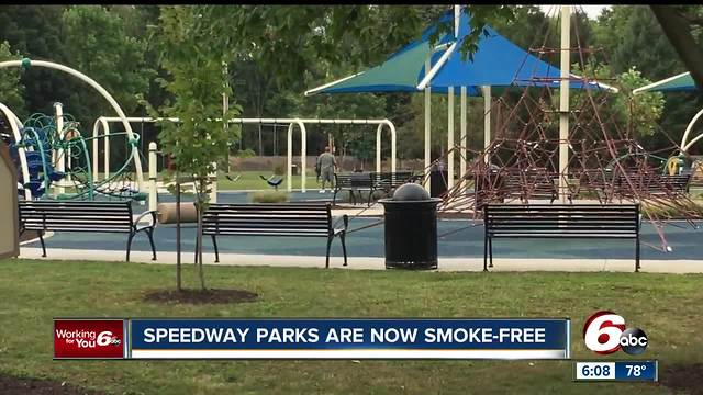 Parks in Town of Speedway are now smoke-free