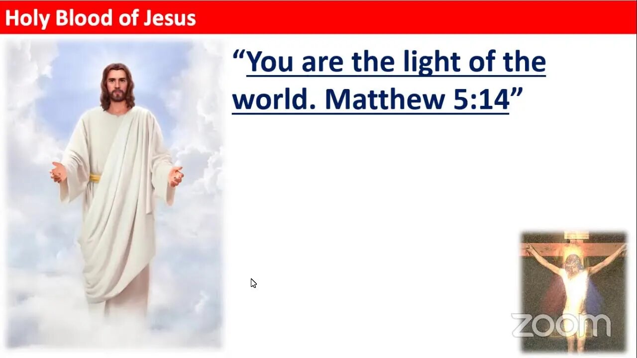 You are the light of the world - Matthew 5:14