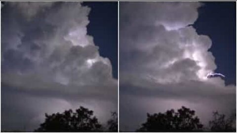 Time-lapse impressionante di una tempesta di fulmini