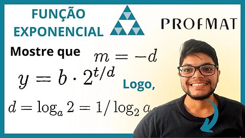 A grandeza y se exprime como y = ba^x... Profmat MA11 Função exponencial | Números e Funções reais