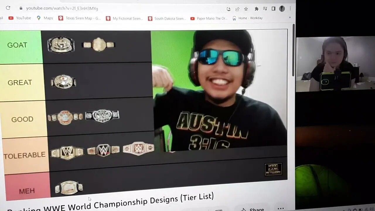 Reaction to Ranking WWE World Championship Designs (Tier List) by Hood Gang Network