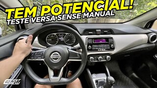 TEST DRIVE NOVO NISSAN VERSA SENSE 1.6 MANUAL 2022!