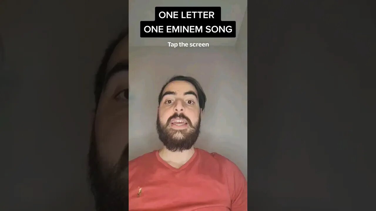 1 Letter: 1 Eminem Song #EdoubleDie #Eminem #rap