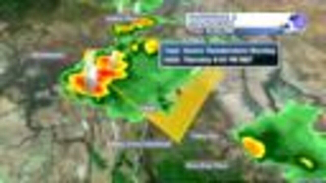 A Severe Thunderstorm is Moving through Owyhee County