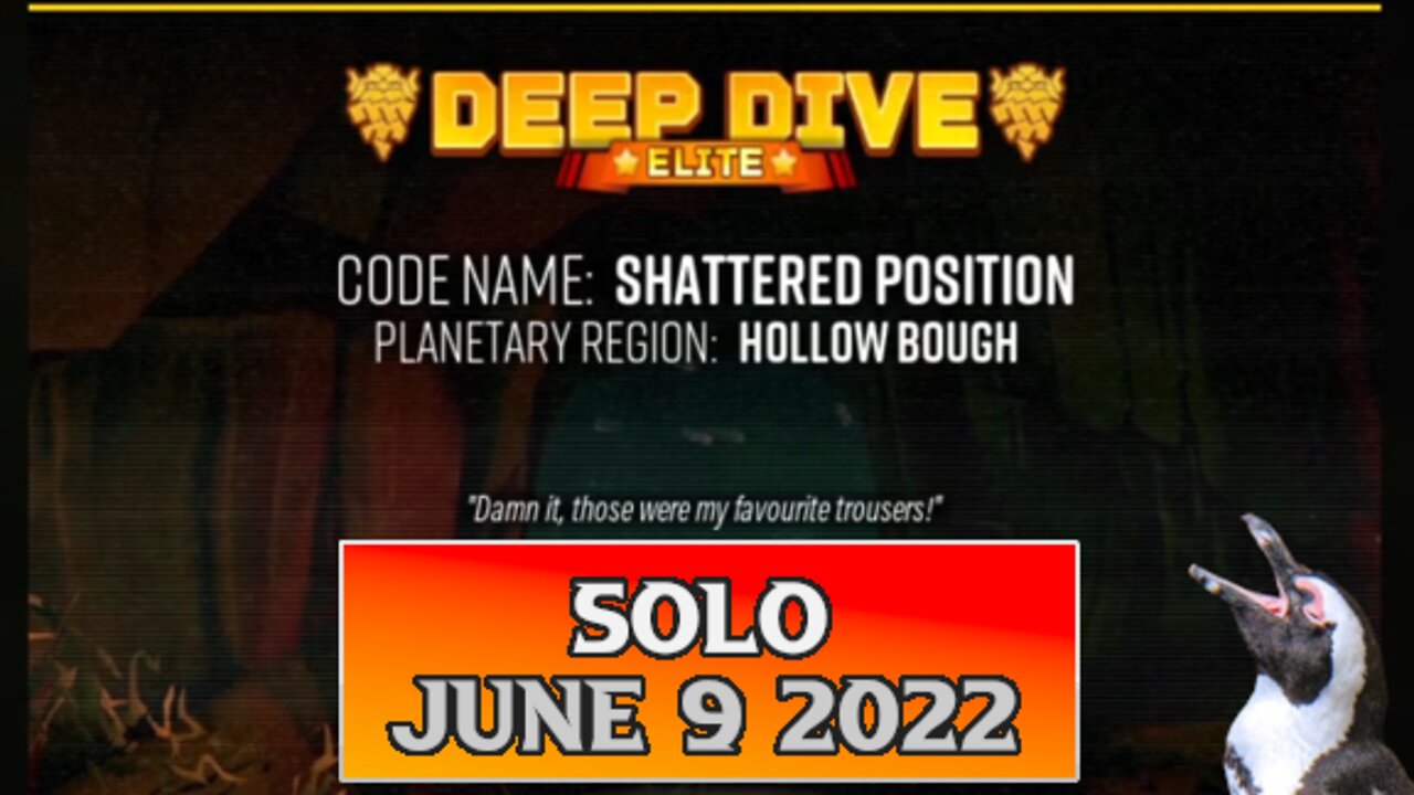 Deep Rock Galactic Elite Deep Dive - July 9 2022 - Shattered Position