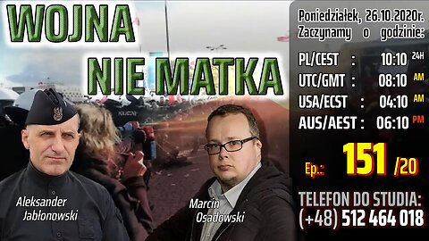 WOJNA NIE MATKA - Olszański, Osadowski NPTV (26.10.2020)