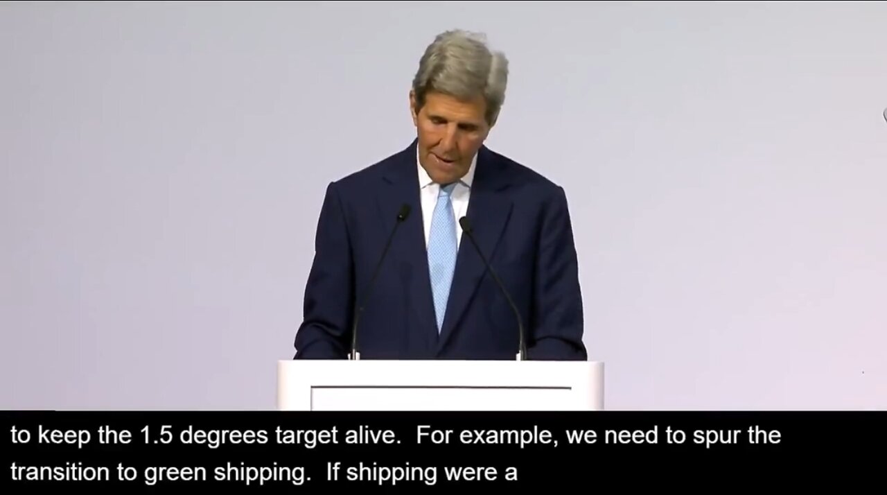 John Kerry Wants Green Shipping