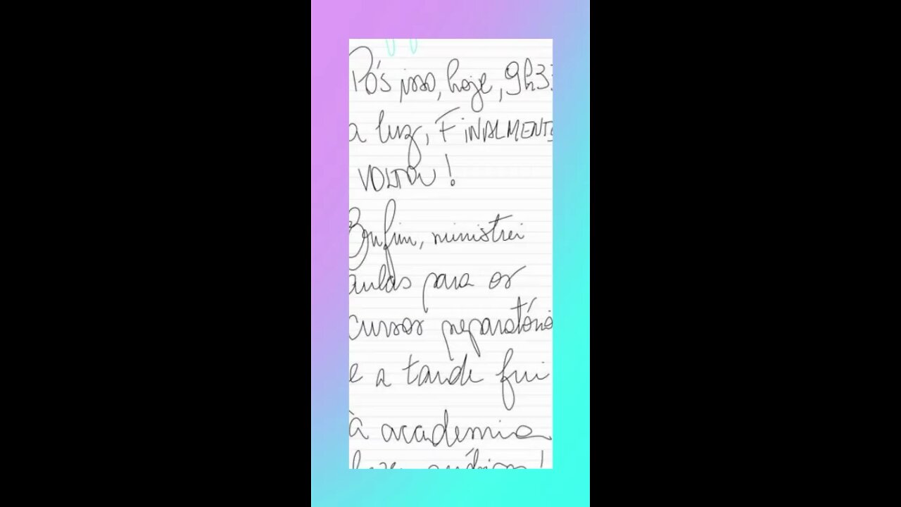 Blog realmente escrito…