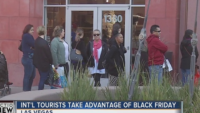 International tourists travel to Las Vegas for Black Friday deals