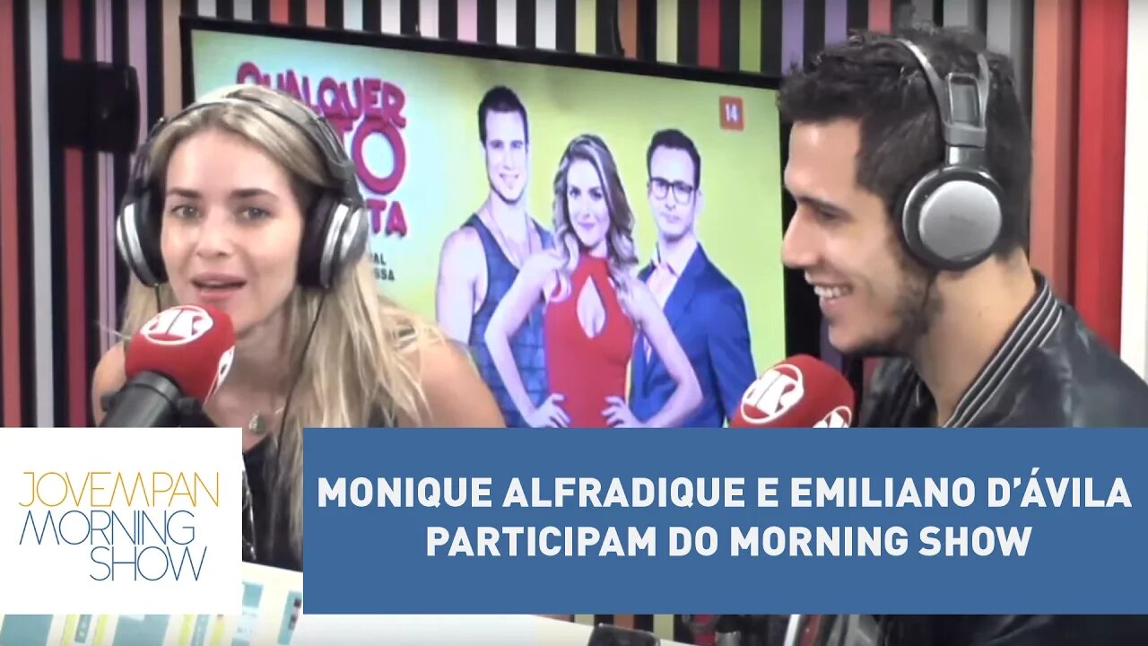 Monique Alfradique e Emiliano D’Ávila participam do Morning Show l Morning Show