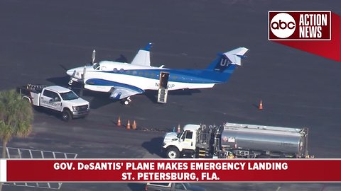 Gov. DeSantis' plane makes emergency landing in St. Pete