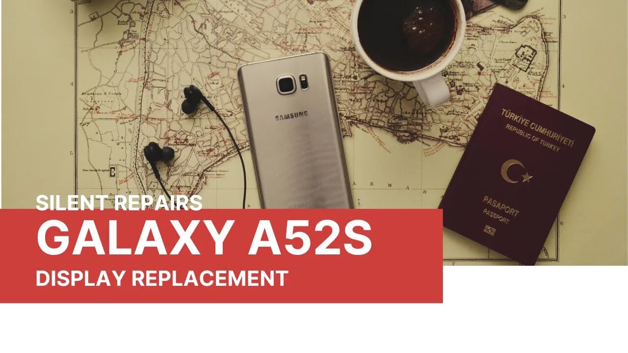 Samsung Galaxy A52s 5G, display replacement, repair video