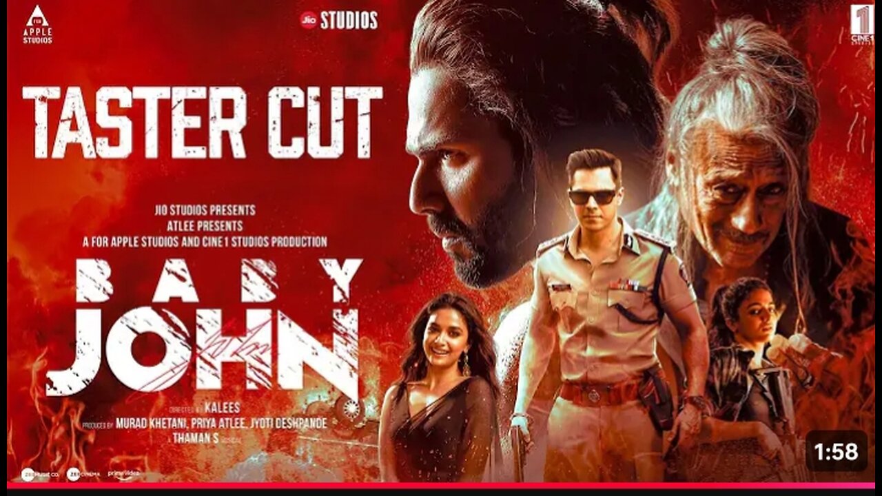 Baby John - Taster Cut | Atlee | Varun Dhawan, Keerthy Suresh, Wamiqa G, Jackie Shroff | 25th