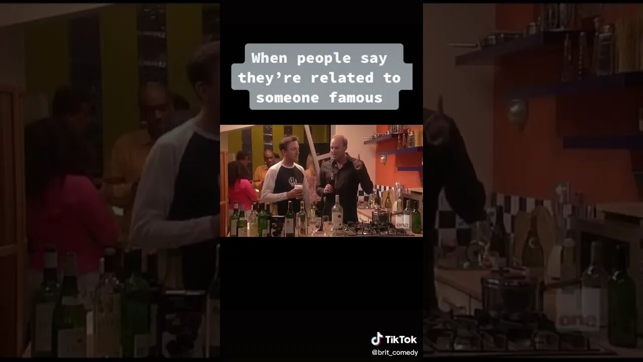 When Someone Says Thereโre Related To Someone Famous ๐๐๐ #British #Comedy