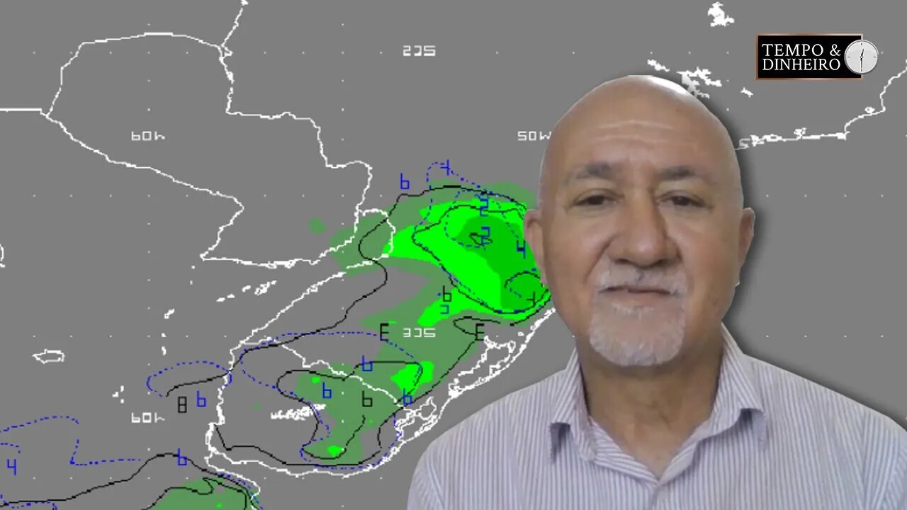 Chuvas em SP e RJ. Frio na região Sul