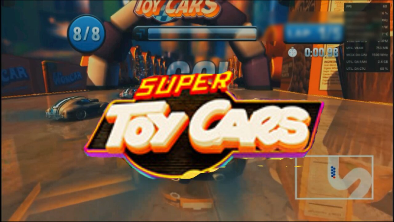 Super Toy Cars - Frame Rate Test (controle xbox 360 com fio,RX 550 2GB,Core i3 550)gameplay