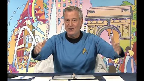 De Blasio ignores looming cop shortage to dress up in Star Trek costume for Halloween