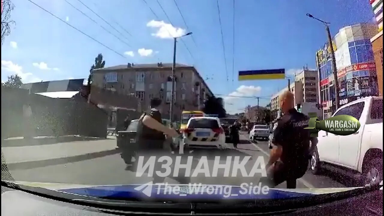 'Drunk Ukrainian serviceman' shot by police after car chase