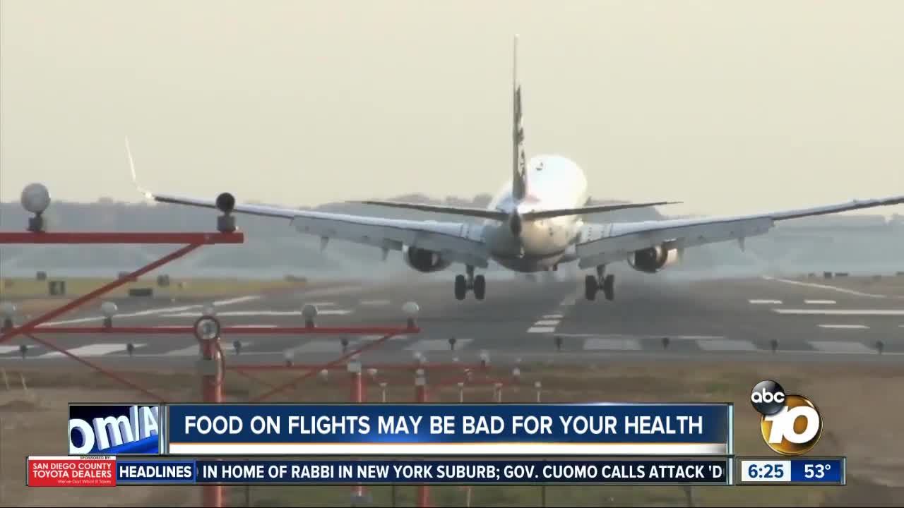 Report shows health concerns over airline food