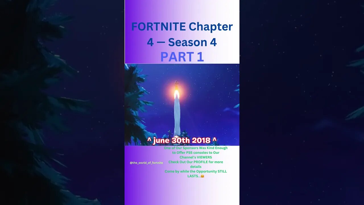 FORTNITE Chapter 4 — Season 4 | PART 1