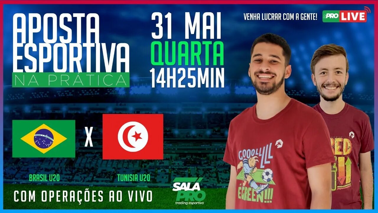 🔴 AO VIVO | Brasil U20 X Tunísia U20 | Trading Esportivo