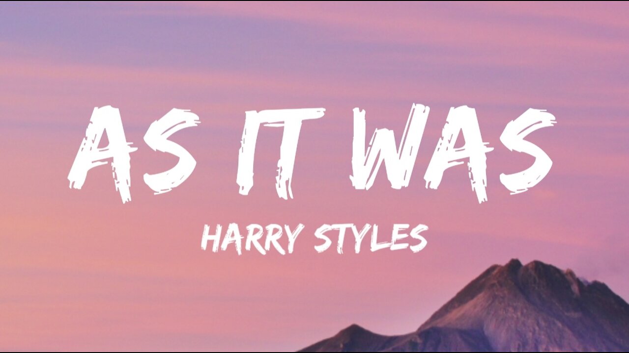 Harry Styles - As It Was (Lyrics)