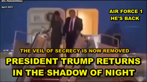 PRESIDENT TRUMP RETURNS IN A BLAZE OF GLORY ON AIR FORCE 1 - MILITARY PREPARING TO OUST BIDEN