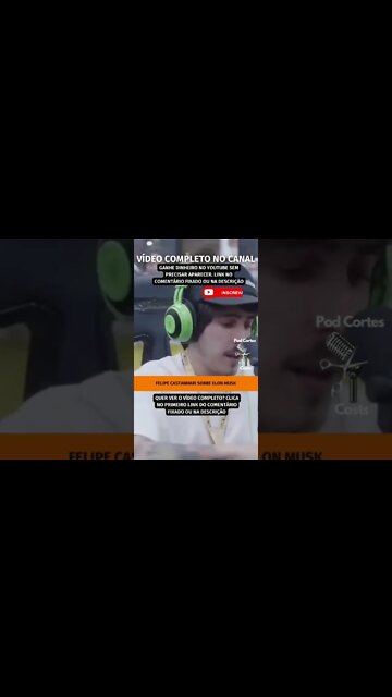 CASTANHARI SOBRE ELON MUSK #shorts #castanhari #felipecastanhari #elonmusk #spacex #celebridades