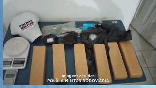 Simonésia: PM Rodoviária apreende Maconha, Porções de Cocaína e Prende 3 Pessoas.