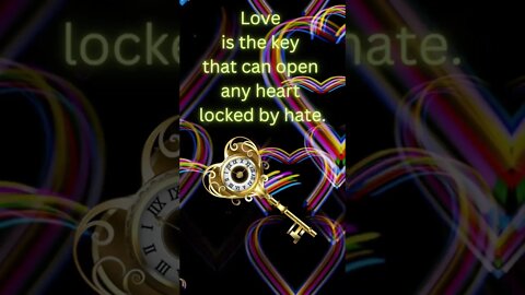 Love Defeats Hate! 💖💓🗝️ #shorts