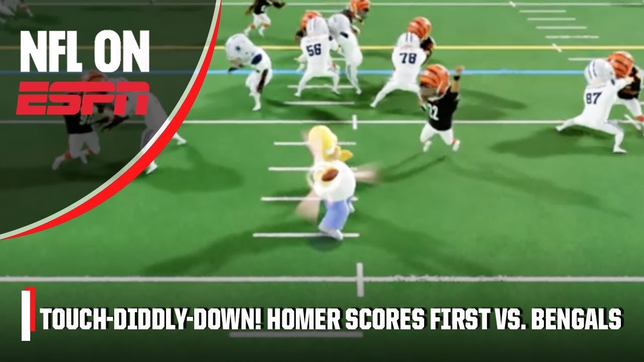 Woo-Hoo! Homer Simpson THROWS FIRST TD for the Cowboys! 😳 | The Simpsons Funday Football