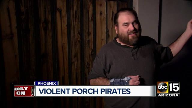 Phoenix man chases porch pirate after getting maced, helps catch thief