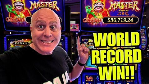 NEW WORLD RECORD! LARGEST JACKPOT EVER ON MASTER DA DANG JIA SLOTS!!!