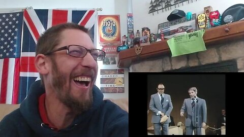 American Reacts to Morecambe and Wise - Eric's paper bag trick