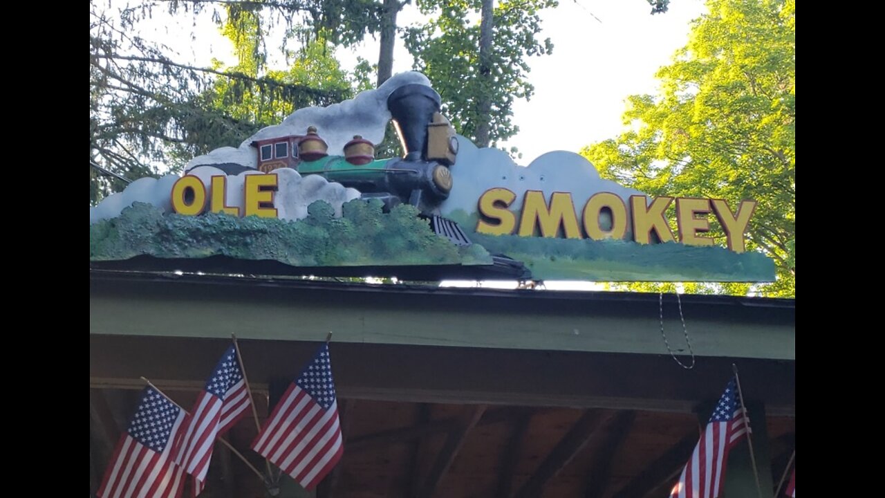 Knoebels (Pioneer and Ole Smokey) Train Ride and Crystal Pool - Elysburg, PA