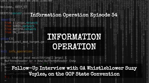 IO Episode 34 - Follow Up Interview with GA Whistleblower Suzy Voyles