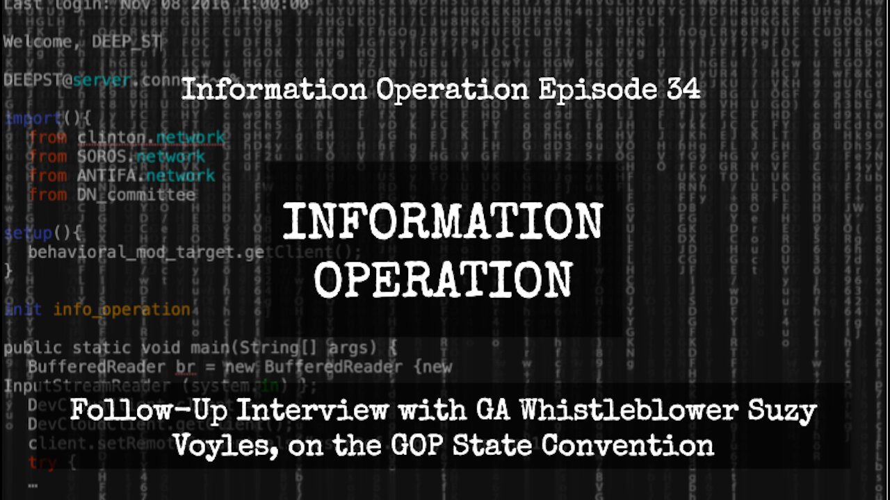 IO Episode 34 - Follow Up Interview with GA Whistleblower Suzy Voyles